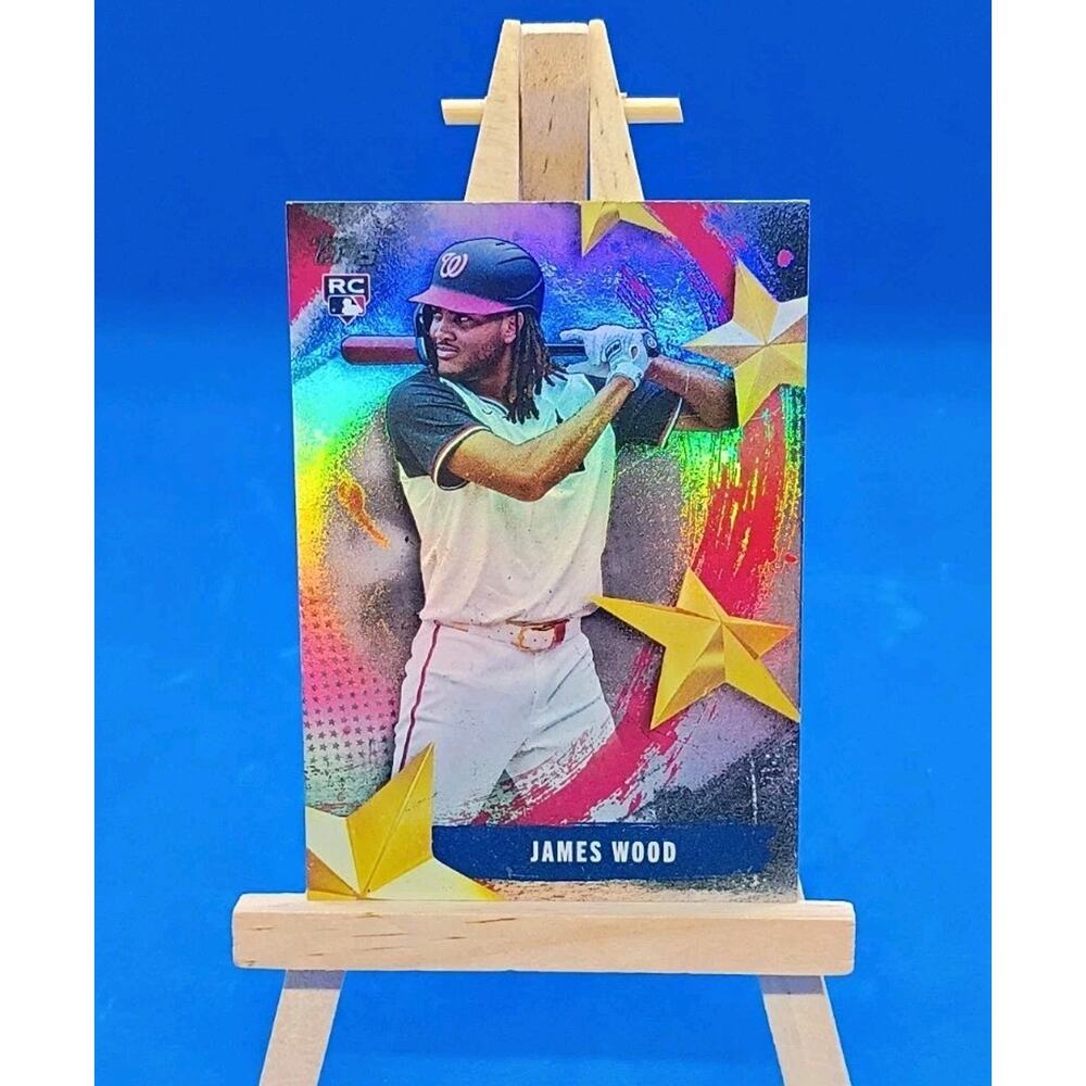 2025 Topps Series 1 - Stars of Mlb James Wood #SMLB-18 (RC) - Picture 2 of 7